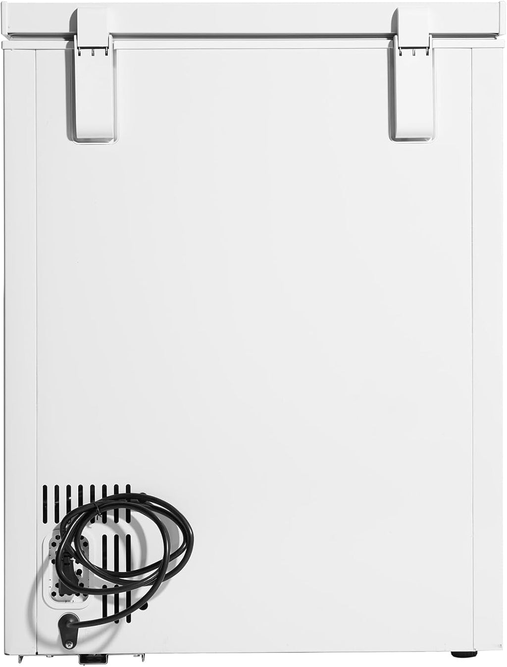 5.0 cu. ft. Square Model Chest Freezer DOE Front mounted mechanical thermostat: Easy to use, adjustable variable temperature range.