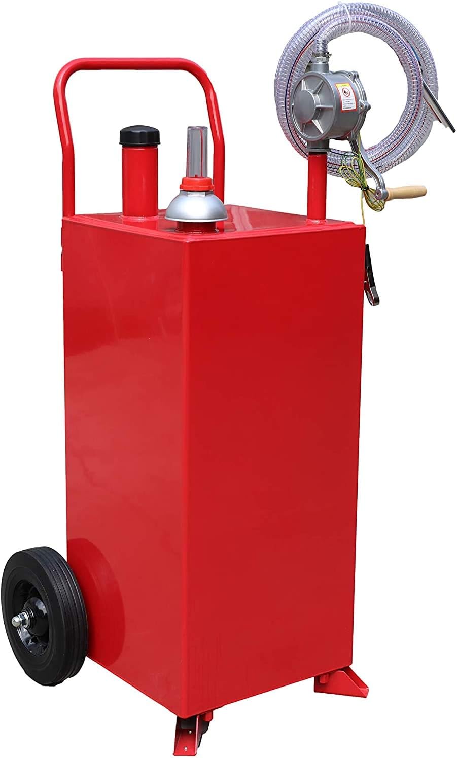 30 Gallon Fuel Transfer Tanks Gas Caddy Fuel Storage Gasoline Diesel Can with Pump for ATVs Cars Mowers