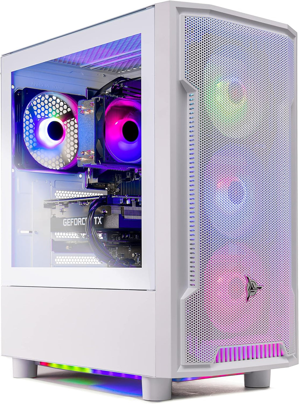 Gaming Shadow Gaming PC Desktop – Intel Core i7 13700F 2.1 GHz, NVIDIA RTX 4060, 1TB NVME SSD, 16GB DDR4 RAM 3200, 600W Gold PSU, 360mm AIO, 11AC Wi-Fi, Windows 11 Home 64-bit,Black