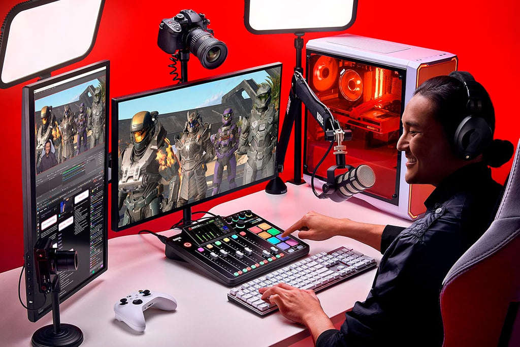 RODE RODECaster Pro II All-in-One Production Solution for Podcasting, Streaming, Music Production and Content Creation, Black