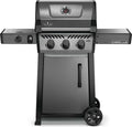 Graphite, Porcelain Enamel & Stainless, 3 Burner, Range Side Burner, Cast Iron Cooking Grids