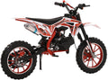 Kids Dirt Bike 49cc 2-Stroke, 40KM/H Gas Powered Dirtbike, Off Road Mini Motorcycle with Front Rear Disc Brakes, Mini Dirt Bike for Children Aged 5-16