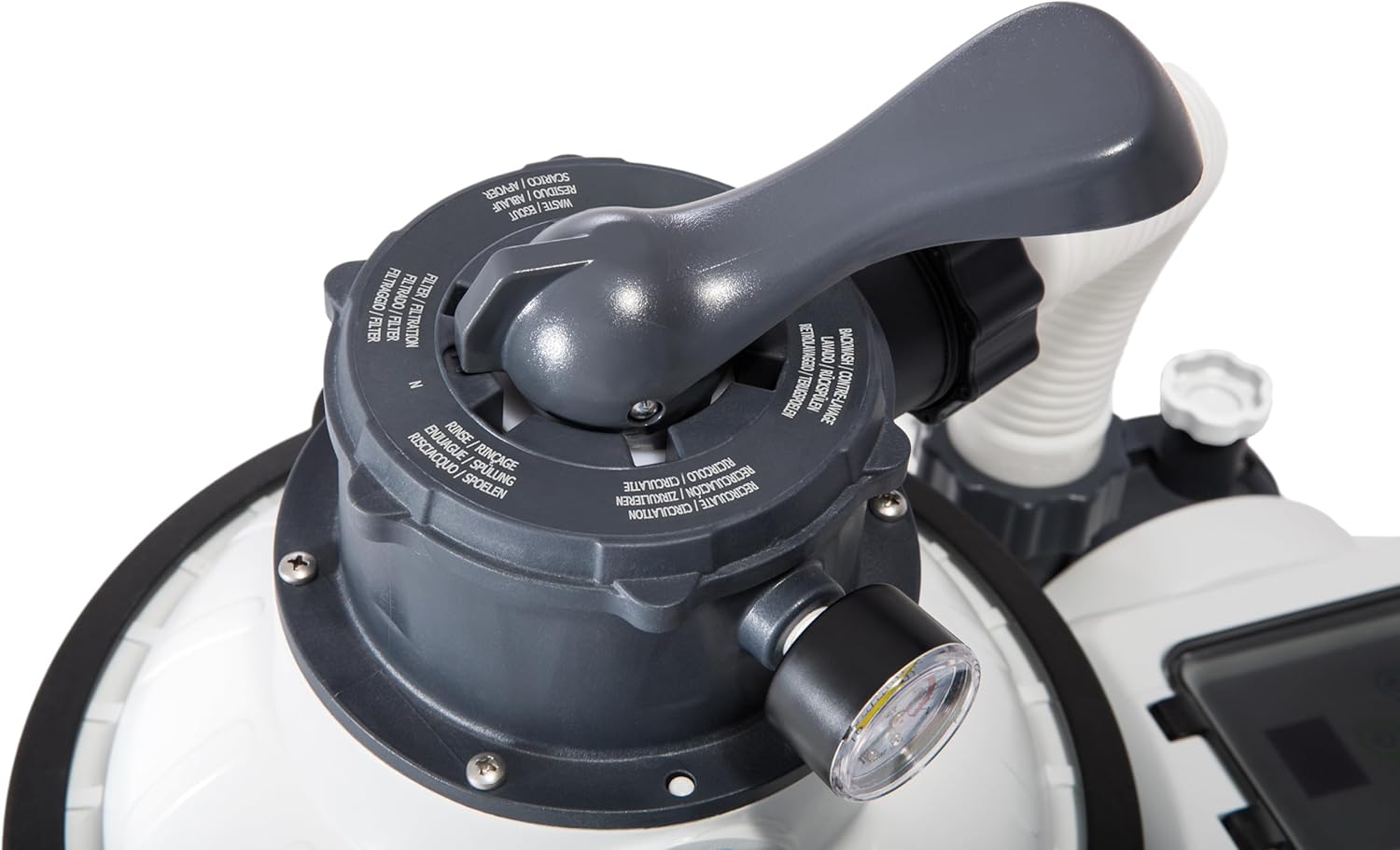 Krystal Clear Sand Filter Pump for Above Ground Pools: 2800 GPH Pump Flow Rate – Improved Circulation and Filtration – Easy Installation – Improved Water Clarity – Easy-to-Clean