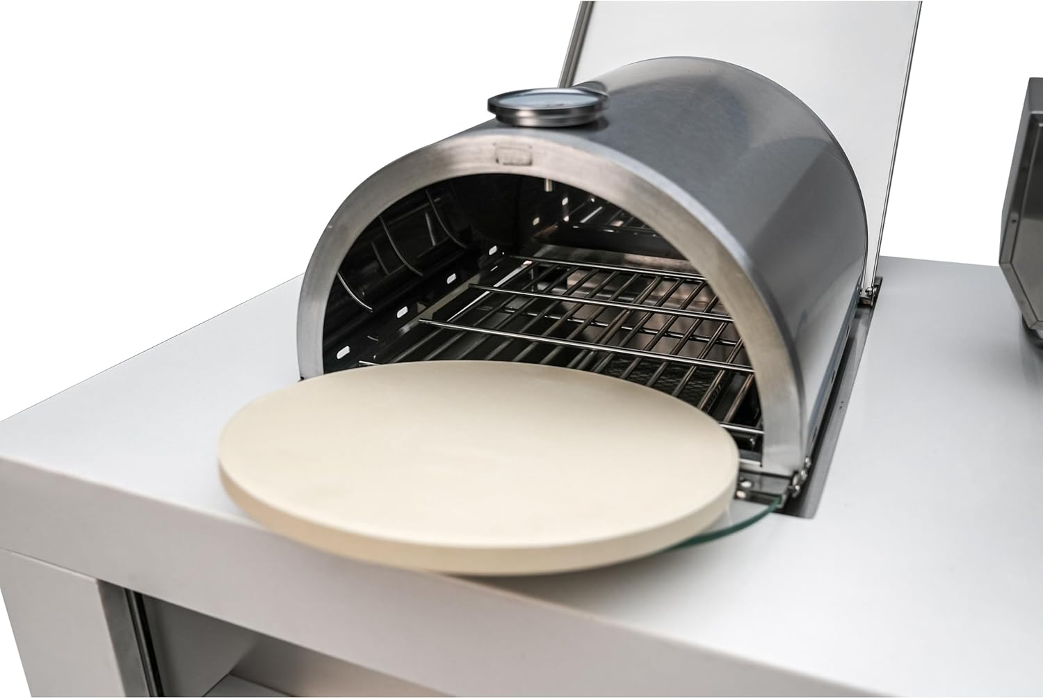 12000 BTU Multi-Fuel Countertop Table Top Stainless Steel Portable Outdoor Cooking Kitchen Backyard Propane Gas Pizza Making Baking Oven Roasting Grill - Pizza Stone Included