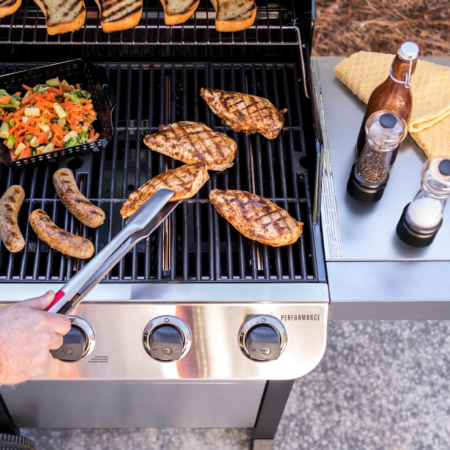 Performance Stainless Steel 4-Burner Cart Style Gas Grill