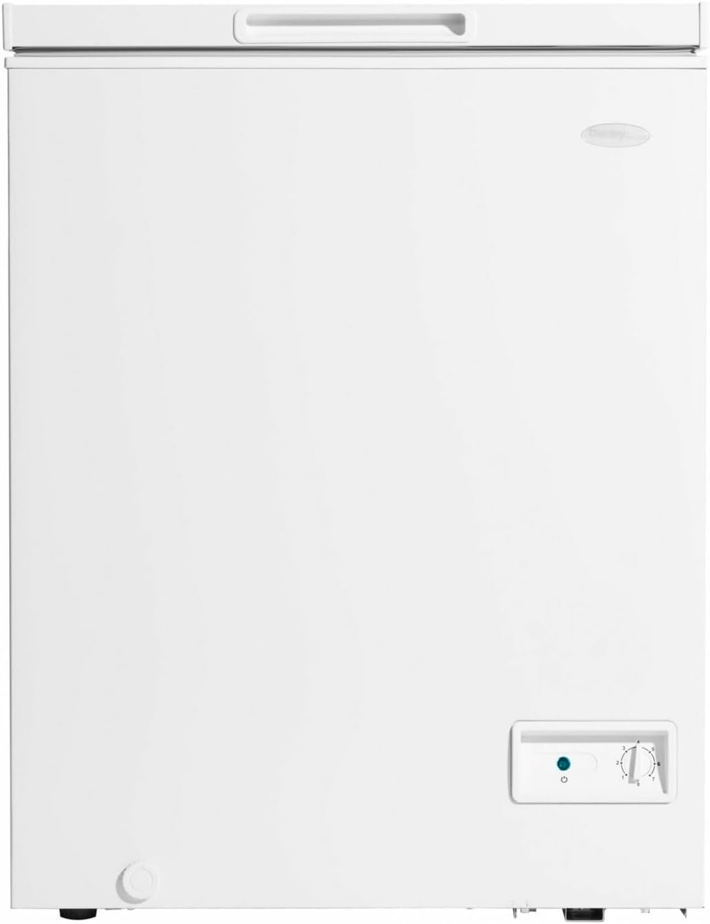 5.0 cu. ft. Square Model Chest Freezer DOE Front mounted mechanical thermostat: Easy to use, adjustable variable temperature range.
