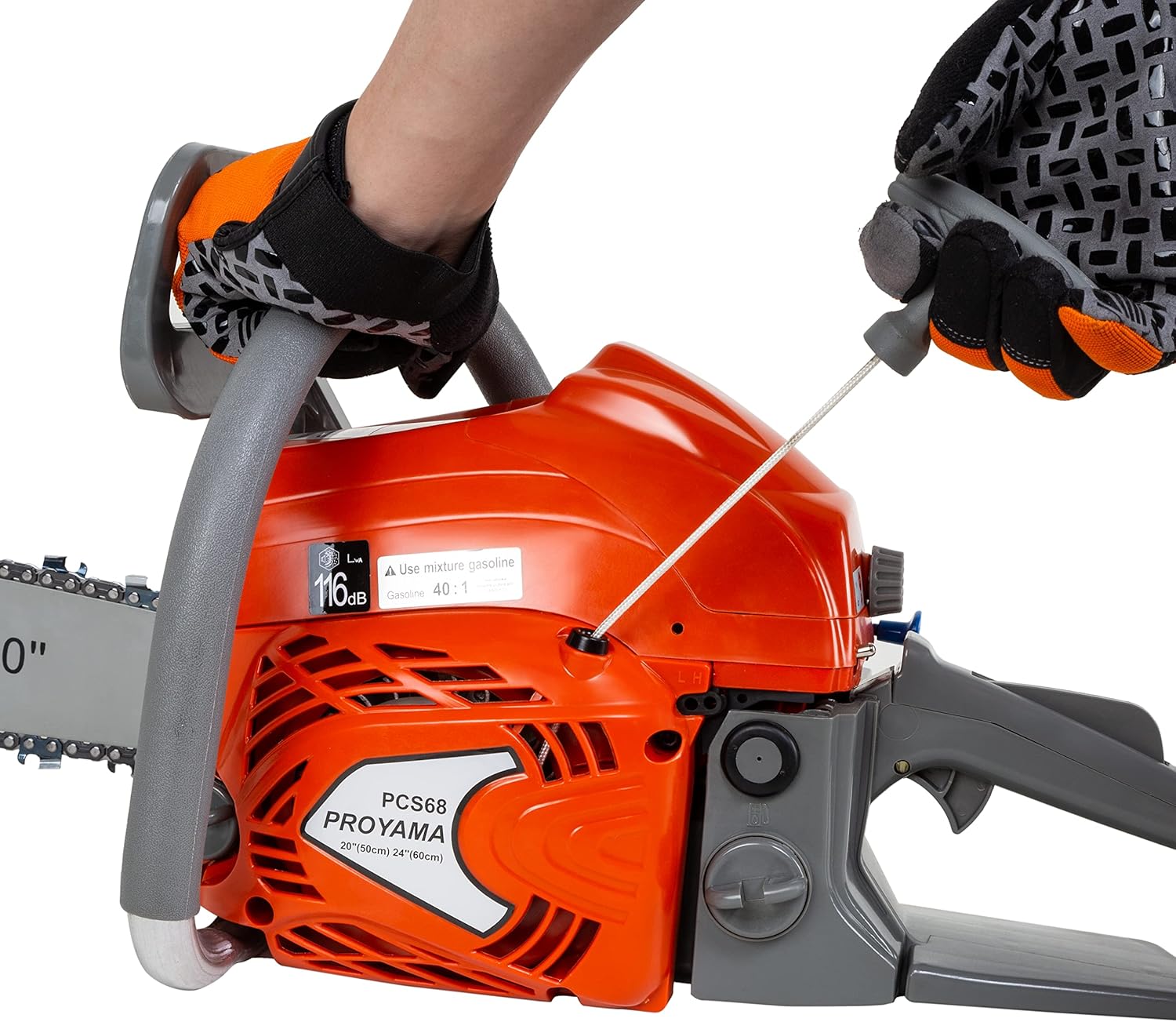26CC 2-Cycle Top Handle Gas Powered Chainsaw 12 Inch Petrol Handheld Cordless Chain Saw for Tree Wood Cutting