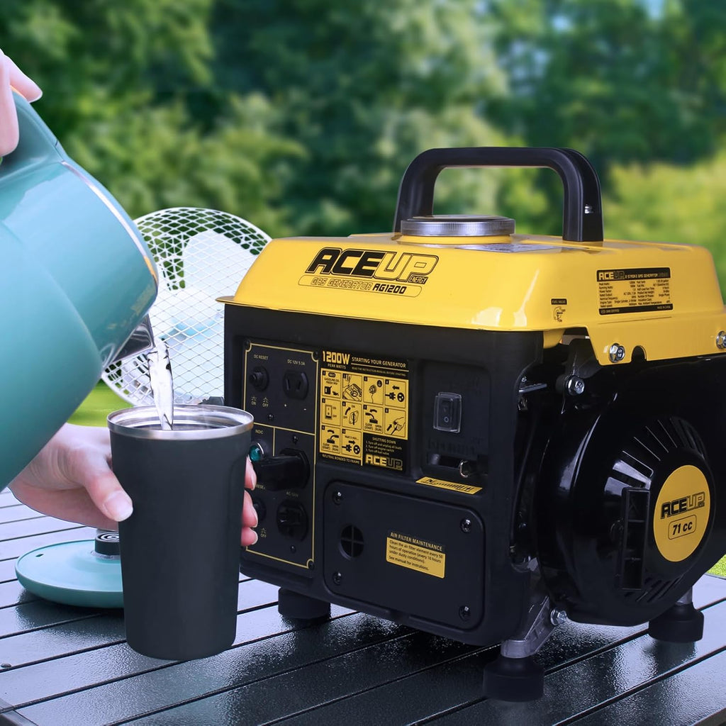 1200-watt energy gas generator, portable generator, suitable for camping, ultra-light design