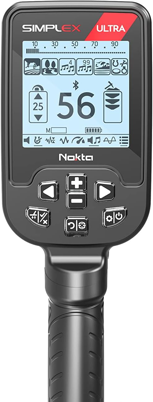 Ultra Waterproof Metal Detector with Carbon Fiber Shaft and 11” Search Coil (Metal Detector)