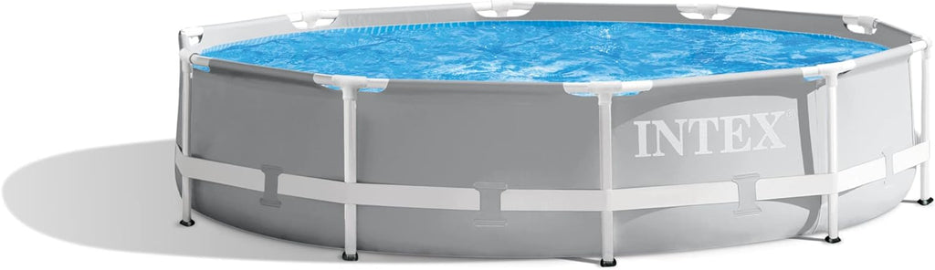26723EH model 15-foot x 42-inch ground-type swimming pool frame set, equipped with a filter