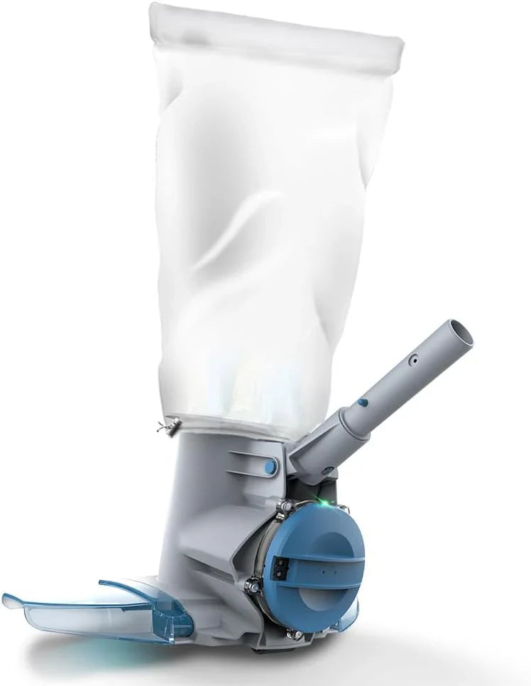 KOKIDO Rechargeable Cordless Pool Leaf Vacuum, 30GPM Strong Suction, 75 min Runtime, XL Heavy Duty Filter Bag, Leaves and Debris Removal, for Above Ground Pool and Inground Pools XV410